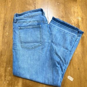 Chico’s High Rise Straight Leg Crop Jeans Size 12